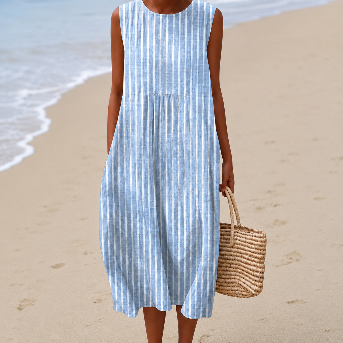 Livia | Airy, Tummy-Camouflaging Floral Midi Dress