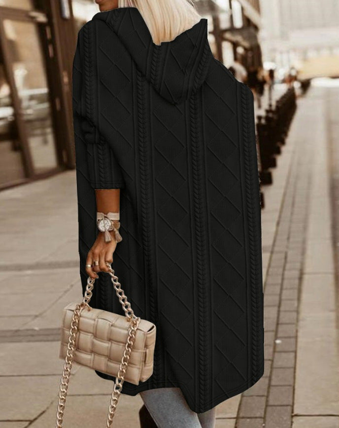 Sienna - Long Hooded Cardigan