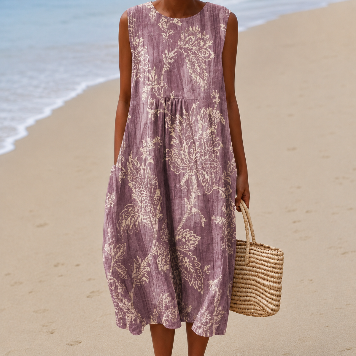Livia | Airy, Tummy-Camouflaging Floral Midi Dress