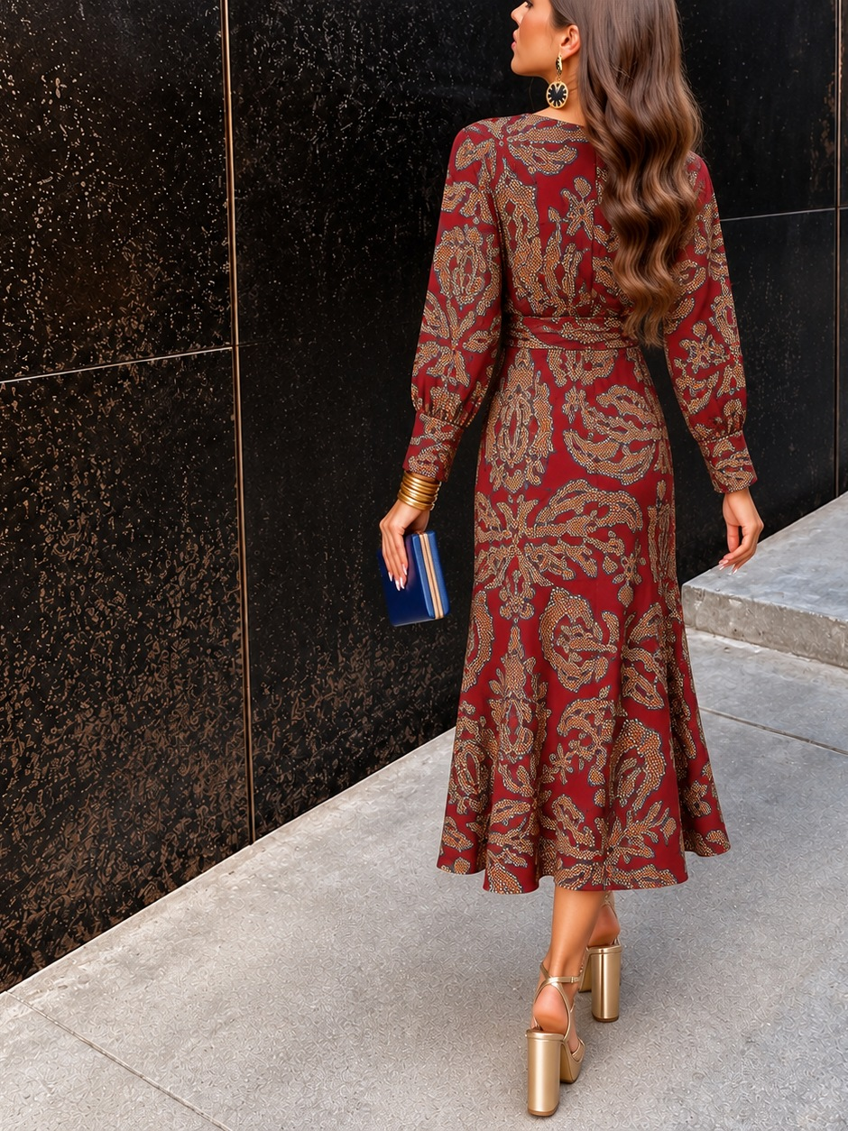 Isabel | Printed midi dress